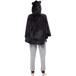 Poncho ours noir Taille M/L