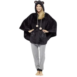 Poncho ours noir Taille XS/S