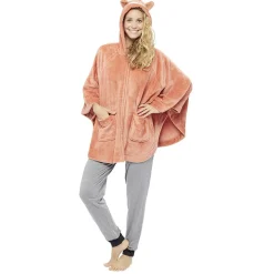 Poncho renard orange Taille M/L