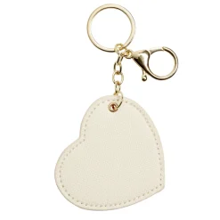 Porte clé coeur simili - 3 coloris