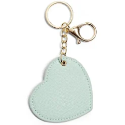 Porte clé coeur simili - 3 coloris