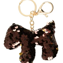 Porte clé décor sequin