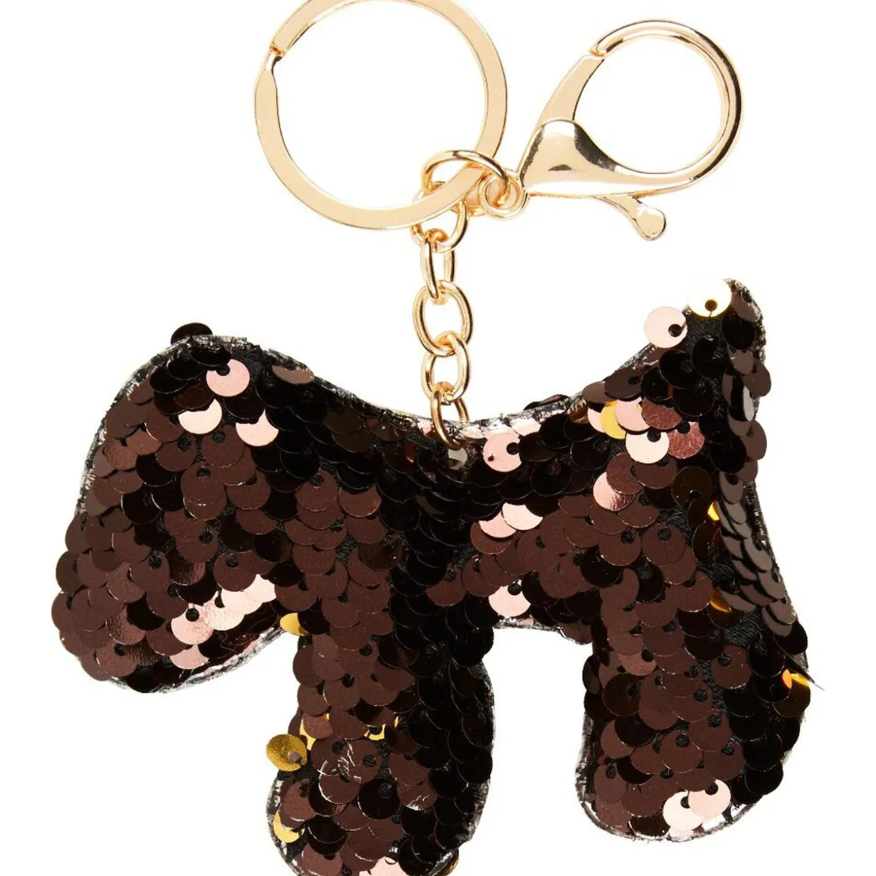 Porte clé décor sequin