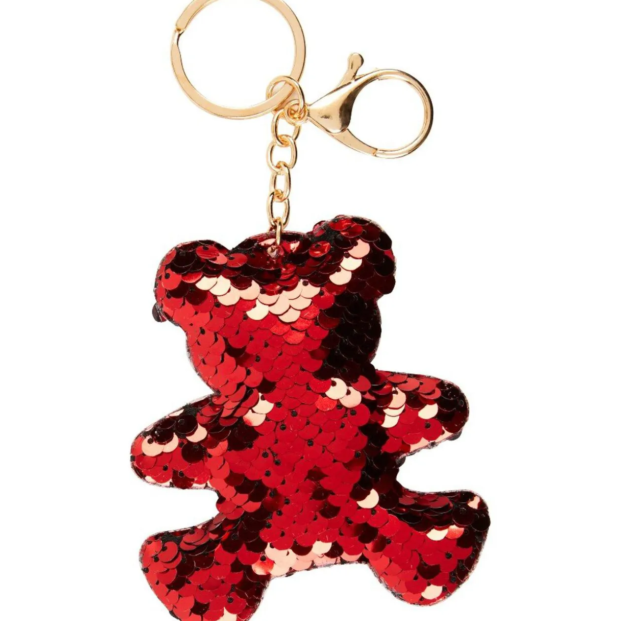 Porte clé décor sequin