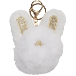 Porte clé design lapin blanc
