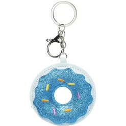 Porte clé forme donut pailleté