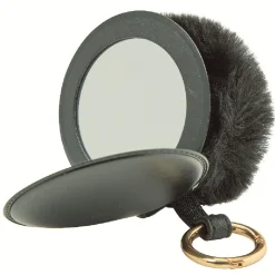 Porte clé pompon avec miroir