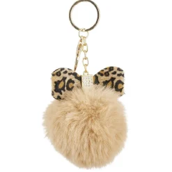 Porte clé pompon et noeud