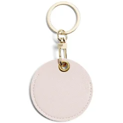 Porte clé rond simili - 3 coloris