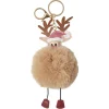 Porte clés peluche Renne de Noël
