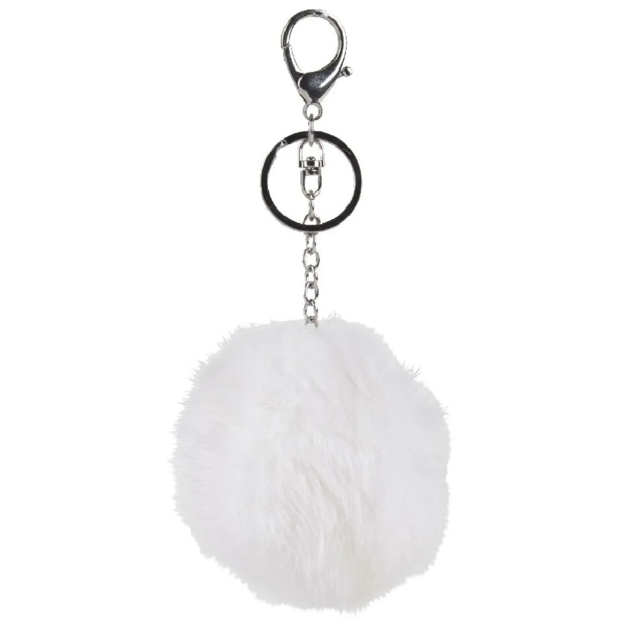 Porte clés pompon coloré