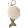 Porte clés sirène en boule de peluche