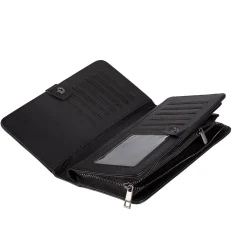 Porte feuille rectangulaire femme pu simili noir