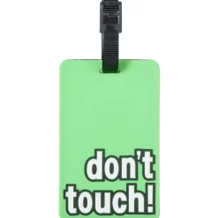 Porte étiquette pour bagage pvc message Don't touch