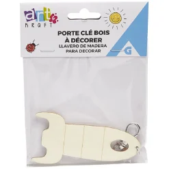 Porte-clé en bois à personnaliser 4 modèles