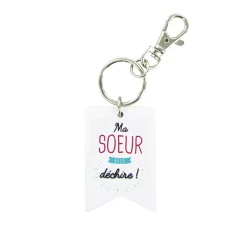 Porte-clé en plastique membres de la famille