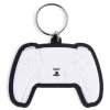 Porte-clé forme manette de PlayStation caoutchouc blanc