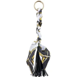 Porte-clés pompon foulard