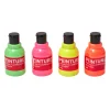 Pot peinture fluorescente rose jaune vert orange x 4
