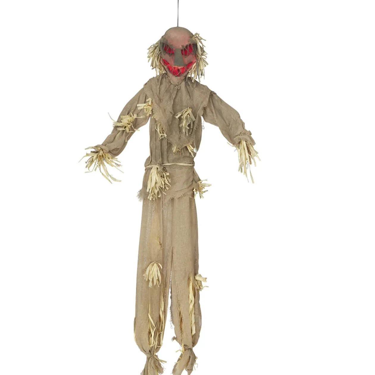 Épouvantail animé Halloween lumineux et sonore