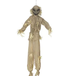 Épouvantail animé Halloween lumineux et sonore