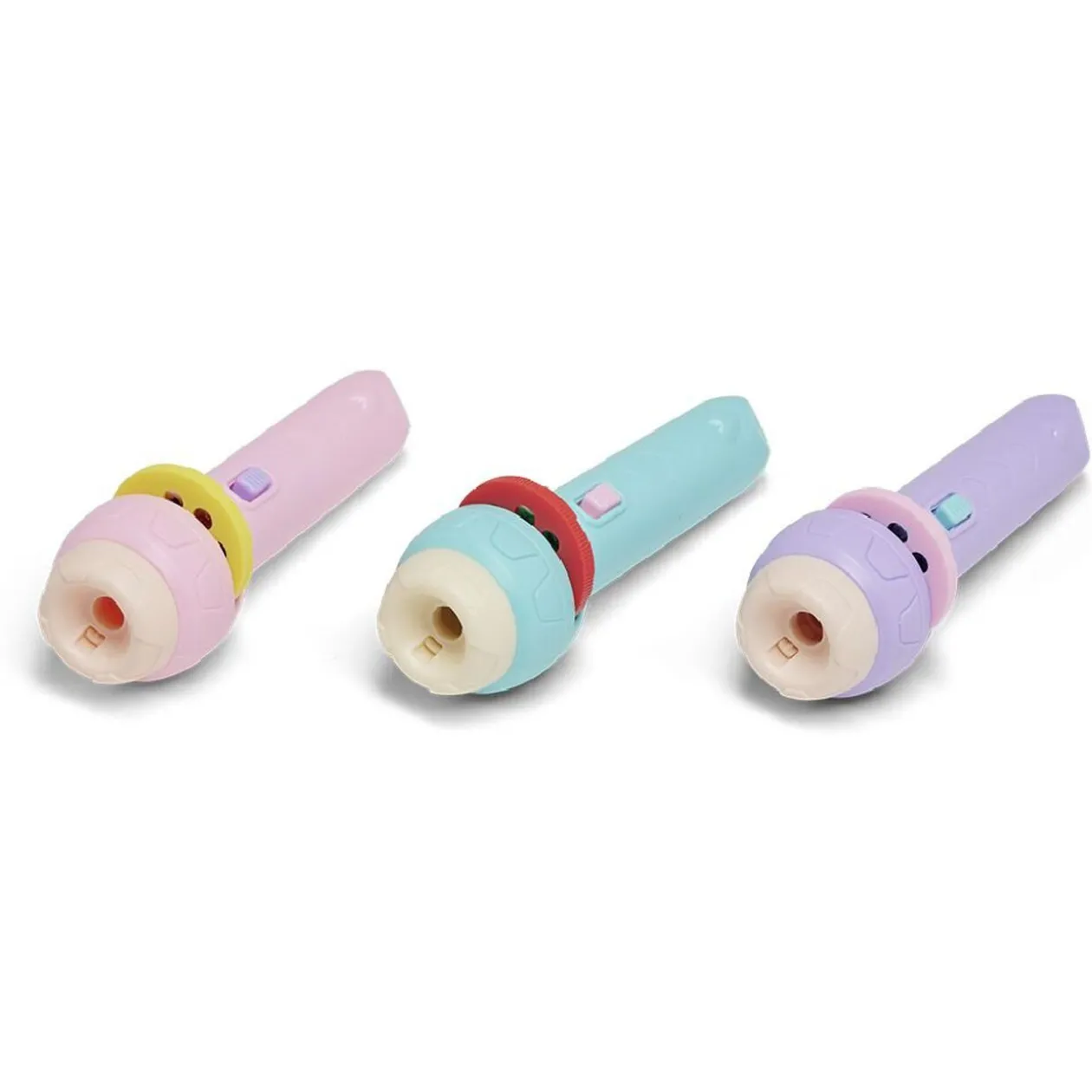 Projecteur lampe de poche 24 images polystyrène + 3 ans - 3 coloris