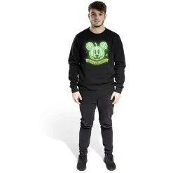 Pull adulte Disney Halloween Mickey phosphorescent - Taille L