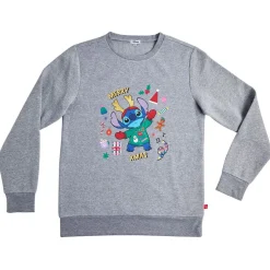 Pull de Noël Disney Stitch gris - Taille L