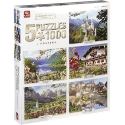 Puzzle paysage 1000 pièces x 5