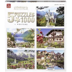 Puzzle paysage 1000 pièces x 5