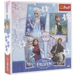 Puzzle Reine des neiges 4 en 1