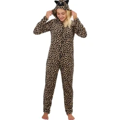 Pyjama combinaison chat léopard Taille S