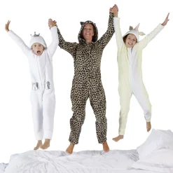 Pyjama combinaison licorne jaune et blanc 10-12 ans