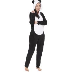 Pyjama combinaison panda noir blanc femme Taille S
