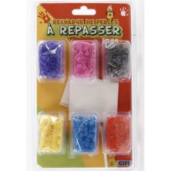 Recharge perles à repasser 6 couleurs - 600 perles