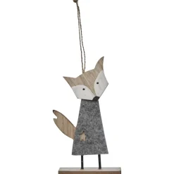 Renard en bois à suspendre