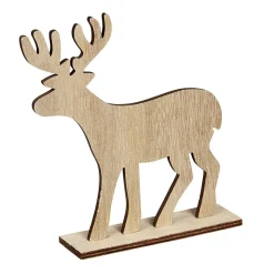 Renne à decorer en bois