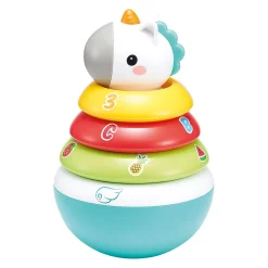 Roly Poly 2en1 culbuto et anneaux multicolore