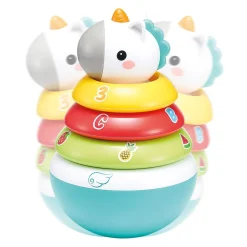 Roly Poly 2en1 culbuto et anneaux multicolore