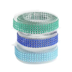 Rouleau de perles colorées adhésives