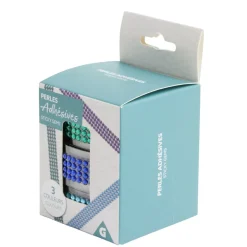 Rouleau de perles colorées adhésives