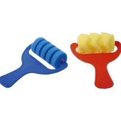 Rouleaux peinture à motif assortis x 2