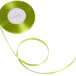 Ruban satin vert anis 25 m