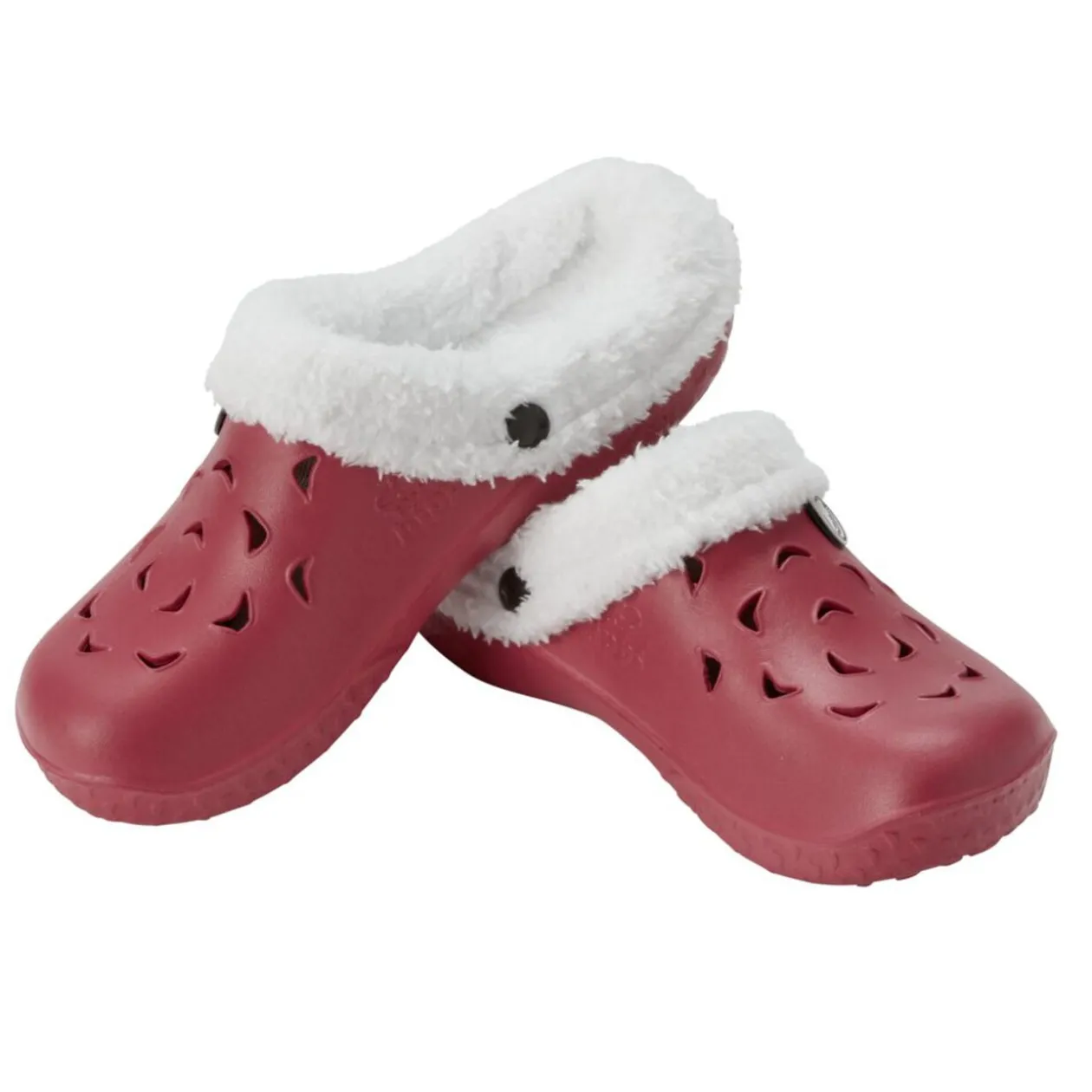 Sabot Hipps fourré femme hiver rouge bordeaux 36/37