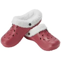 Sabot Hipps fourré femme hiver rouge bordeaux 36/37