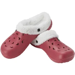 Sabot Hipps fourré femme hiver rouge bordeaux 40/41