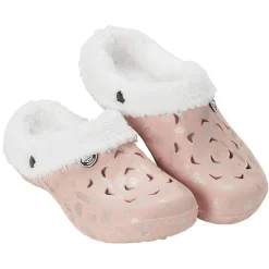 Sabot Hipps fourré femme hiver rose argenté 38/39