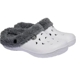 Sabot Hipps fourré femme hiver blanc gris 36/37