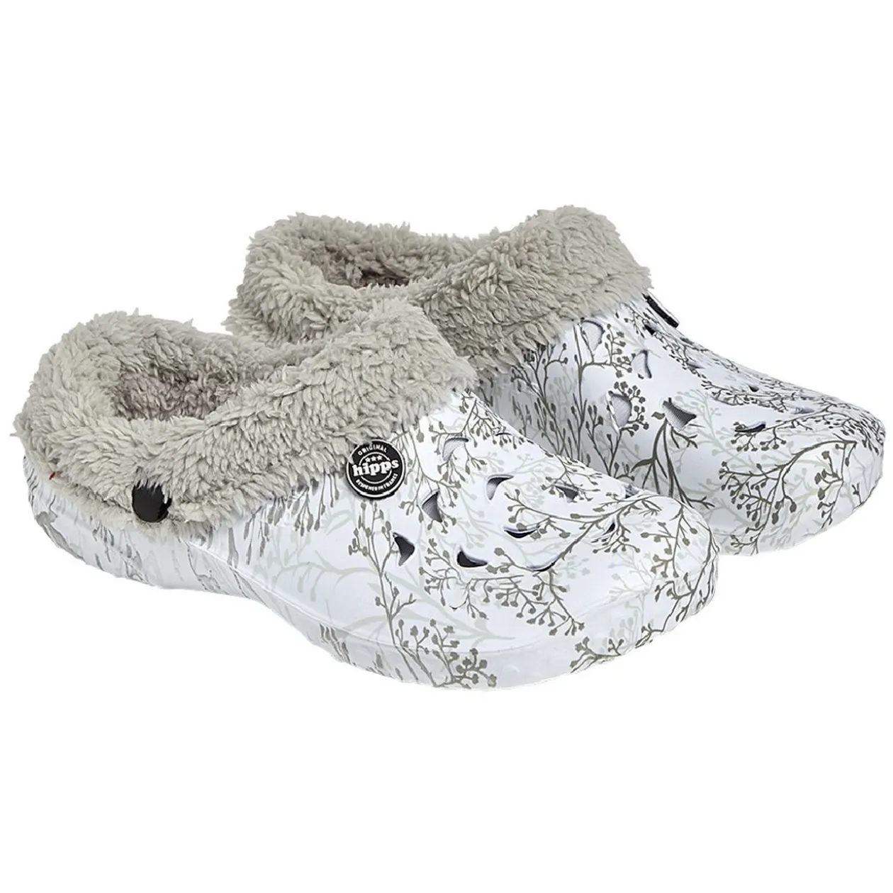 Sabot Hipps hiver femme motif gris blanc 38/39