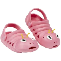 Sabots enfant EVA chenille rose T26/29